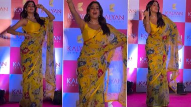 Janhvi Kapoor Grooves to 'Zingaat' at an Event in Floral Saree, Video Goes Viral – WATCH